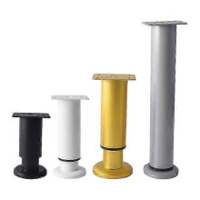 (18cm-30cm, Gray) Easy-Install Set of 4 Table Legs, Height Adjustable to Match Different Home Styles