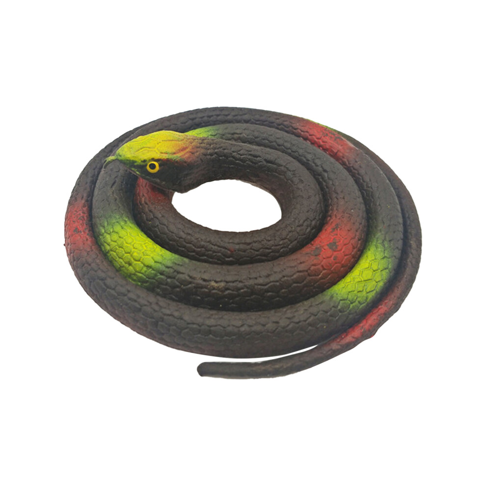 Kid's Joy Realistic Rubber Fake Snake Scary Prank Toy Lifelike Design Garden Props Bird Repellent Non Toxic Paint Extreme Simulation Wide Range Of