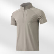 (Brown,4XL)Polo Shirt Men Women Ice Silk Stretchable Cooling Tshirt For Jogging And Sports