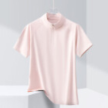 (Pink,L)Polo Shirt Men Women Ice Silk Stretchable Cooling Tshirt For Jogging And Sports