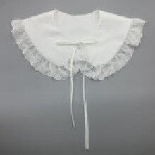 (Tie)Fashionable Faux Collar For Kids With Plant Print And Sun Block For Wear Autumn