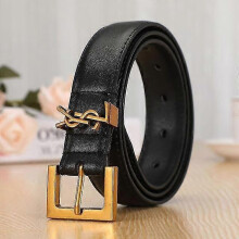 (100cm) Leather Letter Belts Smooth Buckle Women Belt All-match Ladies Casual Belts Women Fashion Simple Chic Belts