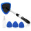 Car Windshield Cleaning Tools, Reusable and Washable Microfiber Pad and Retractable Handle Car Glass Wiper Kit, 1