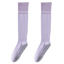 Women Nonslip Silicone Dot Yoga Socks with Grip Knee-Purple
