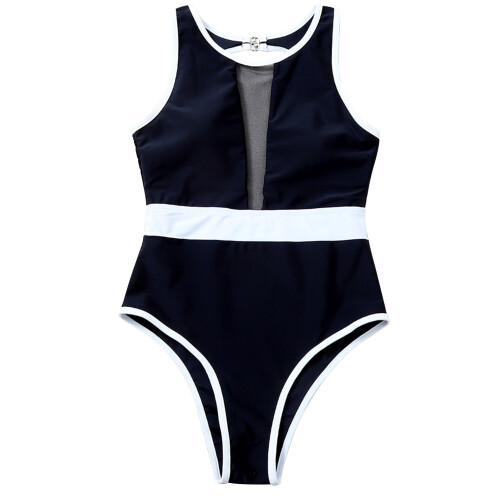 Γυναικείο μαγιό Rash Guard με σχέδιο κοψίματος και προστασία από τον ήλιο, ολόσωμο
