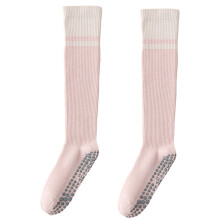 Knee Length Yoga Socks with Grip Ribbed Cuffs Nonslip-Pink