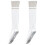 Women's Cotton Knee Length Compressed Socks with Grip For-White 1