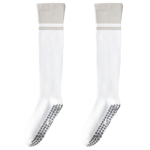 Women's Cotton Knee Length Compressed Socks with Grip For-White