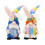 Easter Bunny Gnome Plush Doll Set with Rabbit Ears Hat and 2