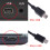 Car Camera Power Cable Charger Adapter 3.5M Mini Micro USB 3