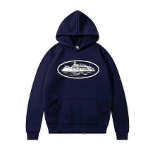 (XL, Aw93 Navy Blue White Label) Fashion  Corteiz Devil Island Printed Hooded High Street Men's Trendy Hoodie