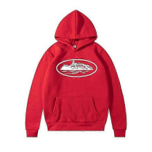 (L, Aw93 Red And White Label) Fashion Corteiz Devil Island Printed Hooded High Street Men's Trendy Hoodie