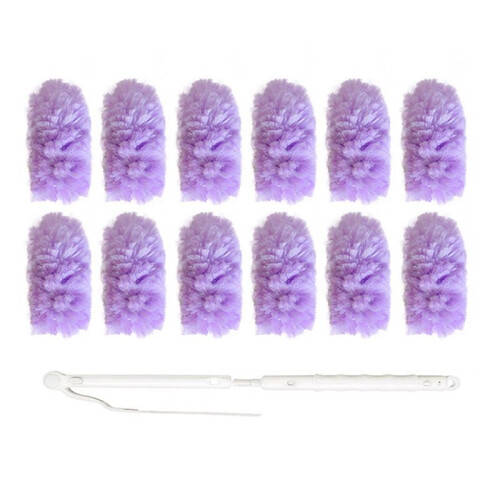 White Peach Scent Electrostatic Duster Electrostatic Adsorption Multi-Function Dust Duster Household Cleaning C