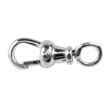 (19mm) 925 Sterling Silver Open Ring Albert Swivel Necklace Clasp