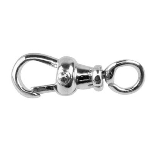 (19mm) 925 Sterling Silver Open Ring Albert Swivel Necklace Clasp