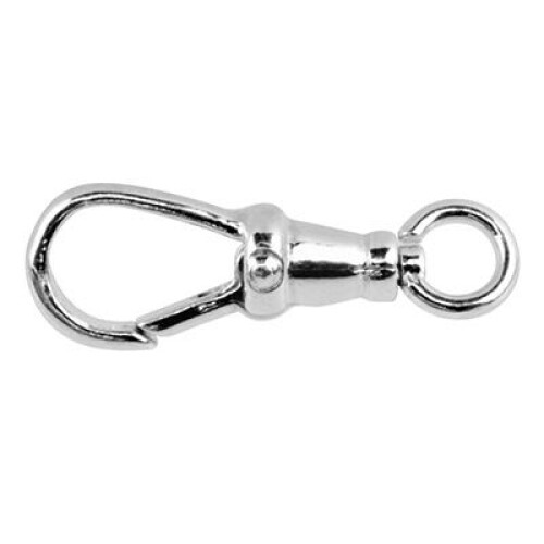(25mm) 925 Sterling Silver Open Ring Albert Swivel Necklace Clasp