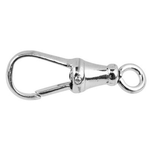 (29mm) 925 Sterling Silver Open Ring Albert Swivel Necklace Clasp