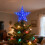 LED Lighted Star Tree Topper Golden Glitter 8.7 Inch 20 6