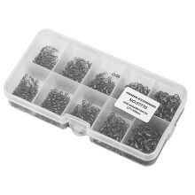 Strong Sharp Fishing Hooks High Carbon Steel Corrosion Resistant Barbed Hook Fishing Gear Freshwater Seawater Set Durable Fishhook Portable Plastic
