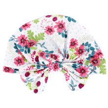 Touca bufante para recém-nascido com laço elástico, design absorvente de suor, ideal para bebês de 3 a 18 meses. Reutilizável, macia, na cor