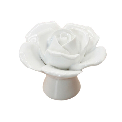 Κρεμαστό τοίχου με διακοσμητικό πόμολο 3D Rose, κεραμικά vintage λουλουδάτα πόμολα