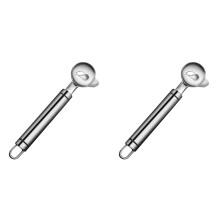 cucharas peladoras de cactus de acero inoxidable – Utensilio de cocina multifuncional para pelar, rebanar, hacer albóndigas, cortar fideos –
