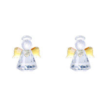 Glass Guardian Angel Figurine Set 2.68 inch