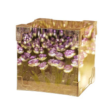 Lampada notturna a cubo a LED a forma di rosa – Lampada da tavolo d'atmosfera per camera da letto, regalo creativo per mamma, ragazze, coppie;