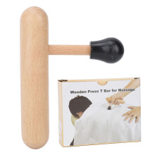 Draagbaar massageapparaat van beukenhout, ergonomisch ontworpen voor diepe weefselmassage, snelle hersteltherapie en betaalbare zelfzorg, veilig en