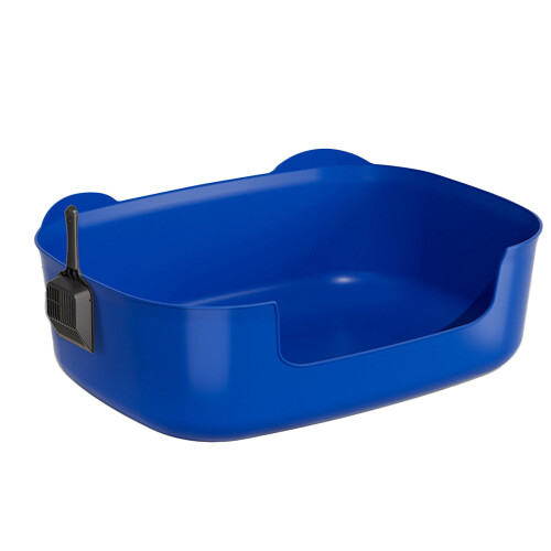 Cat Litter Box Spill-Proof Extra-Large Open Tray 2