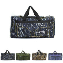 (blue camouflage) 80L Portable Super Large Capacity Waterproof Luggage Bag Men's Travel Bag Portable Large Travel Bag