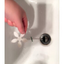 2 pièces évier de cuisine bain épilateur chaîne crochet brosse baignoire cheveux longs
