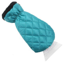 Universelle, wasserdichte Enteisungshandschuhe mit Schneeschaber, leichtes, warmes Winterreinigungswerkzeug (1 Stück, Grün)