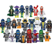 24pcs / Plastic Mini Ninjago Figure Toy Ninja Snakes Assemble Kids Toy
