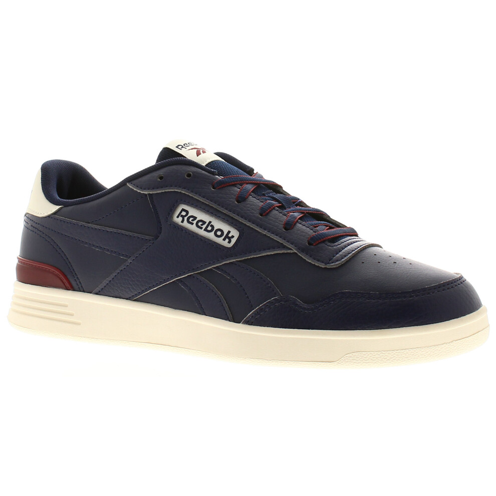 Reebok (Navy, 7 (Adults')) Mens Trainers Court Advance Clip Leather Lace Up Vector Navy Chalk Uk Siz