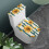 2 Pack Toilet Protector Cover Elastic Edge Polyester Fabric, Adjustable, Indoor Home, Sunflower Pattern 2