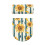 2 Pack Toilet Protector Cover Elastic Edge Polyester Fabric, Adjustable, Indoor Home, Sunflower Pattern 5