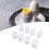 8 Pcs Egg Holder,Breakfast Boiled Egg Cup Holders,Household Kitchen Eggs Holding Cups Tabletop Refrigerator Egg Tray Container Storage Holders,White 2
