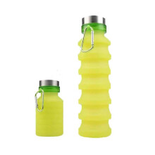 Foldable Special Collapsible Water Bottle Silicone Leak-proof Reusable Travel Green