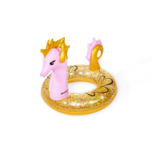 Glitter zeepaardje zwemring