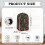 Christmas Tree Gift Patterns Food Processor Cover with Hand Strap There is only one dust cover Polyester 6