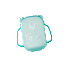 Leak Proof Baby Yogurt Pouch Holder-Translucent green
