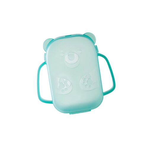 Leak Proof Baby Yogurt Pouch Holder-Translucent green