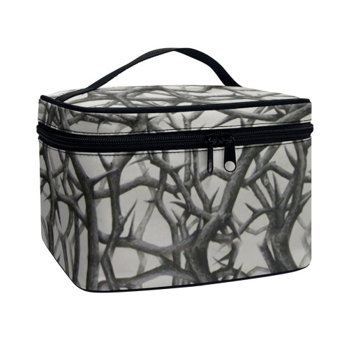 Tree Branch Pattern Small Makeup Bag Makeup Brush Organizer Handy Large Capacity Home Offices 1