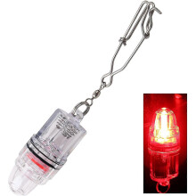 LED-vislampen voor onder water, op batterijen, diepzeevislamp met clip, waterdicht.