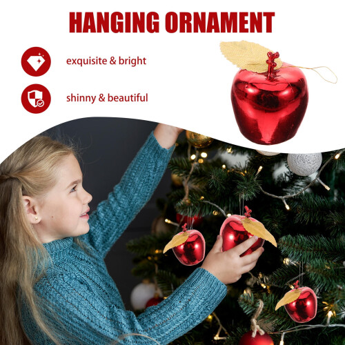 Mini Apple-Compatible Ornaments Red 24 Pcs 1