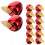 Mini Apple-Compatible Ornaments Red 24 Pcs 8