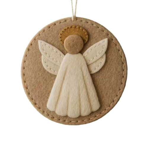 Handmade Felt Nativity Ornament 3.5 inch Christian 2