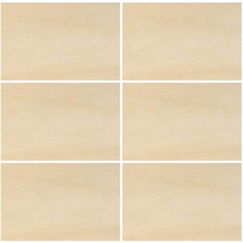 6 pièces de tranches de bois brut léger, texture kaki