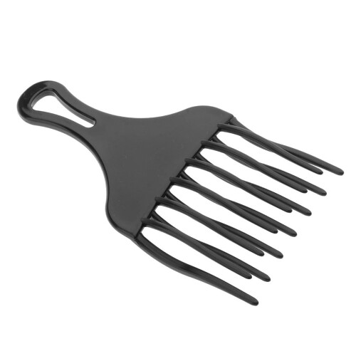 Pieptene pentru păr afro, plastic, set 3 buc., negru 1